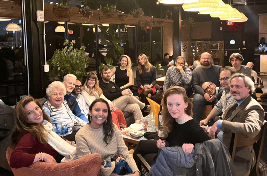 Group at table