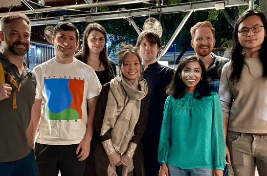 Group outdoor night
