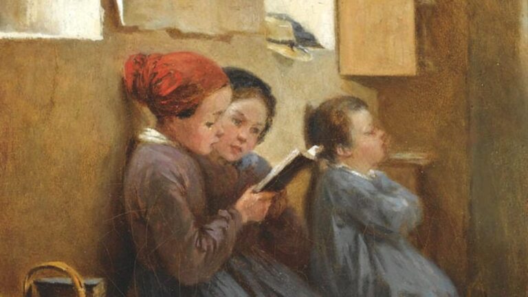 The Reading Lesson by Henriette Brown